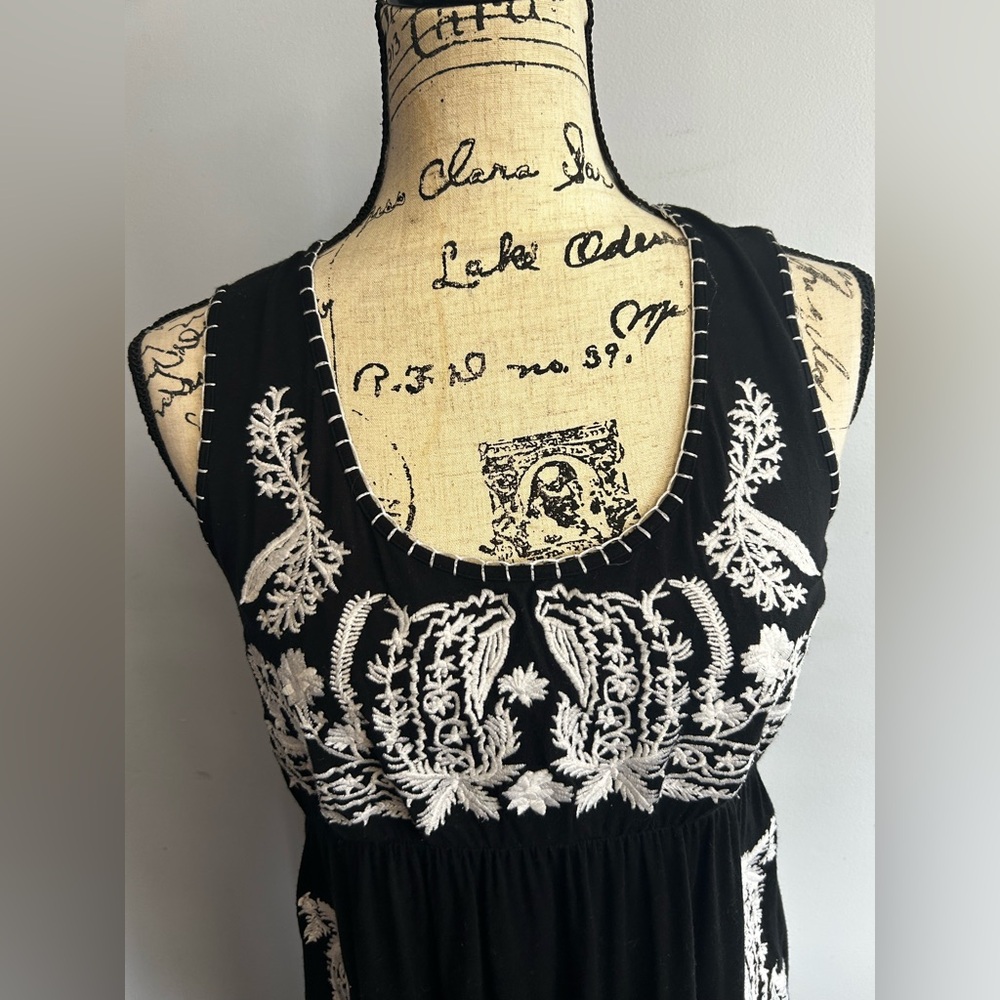 Grace Elements Spring Midi Dress Embroidered Bohe… - image 3